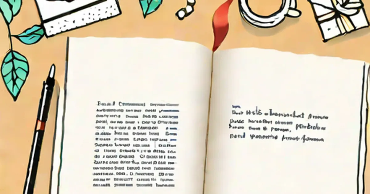 Open poetry journal with handwritten notes, pen, and coffee on a tan background