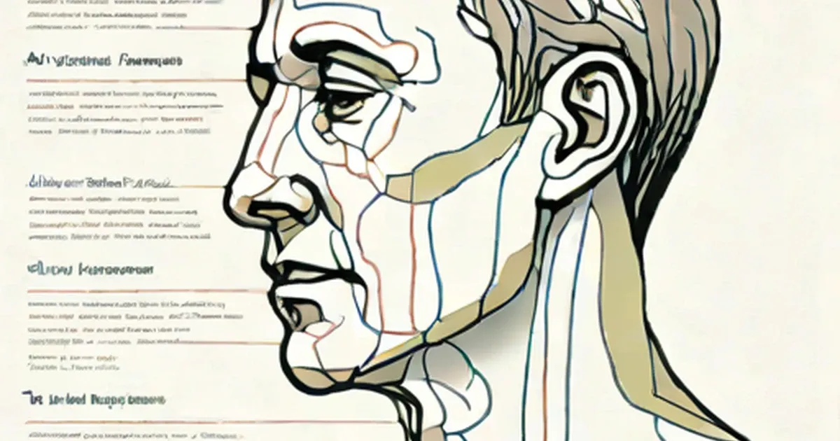Side-view anatomical diagram of head and neck with colored pathway overlays