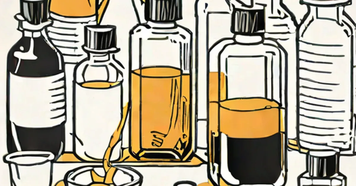 Bottles of rubbing alcohol displayed in various sizes with measurement markings
