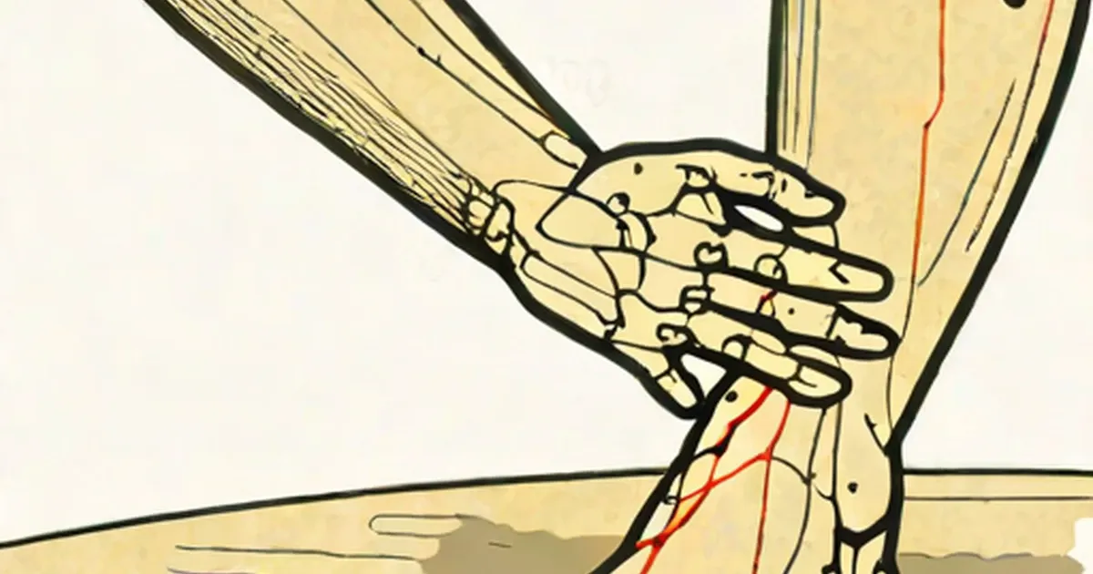 Anatomical diagram of the tailbone with skeletal structure and blood supply
