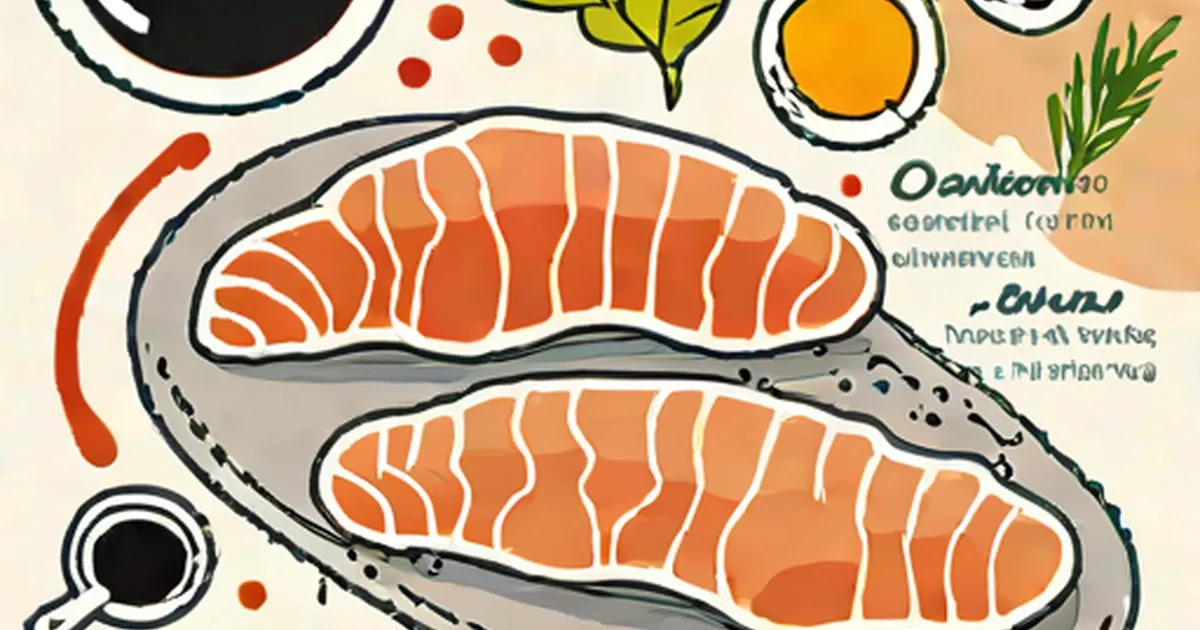 Illustration of orange rod-shaped salmonella bacteria with segmented bodies