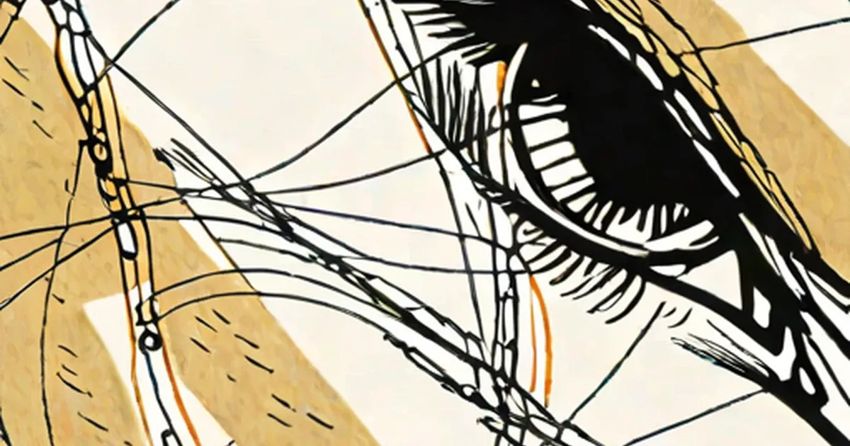Anatomical diagram showing ciliary muscle fibers and lens structures in the eye
