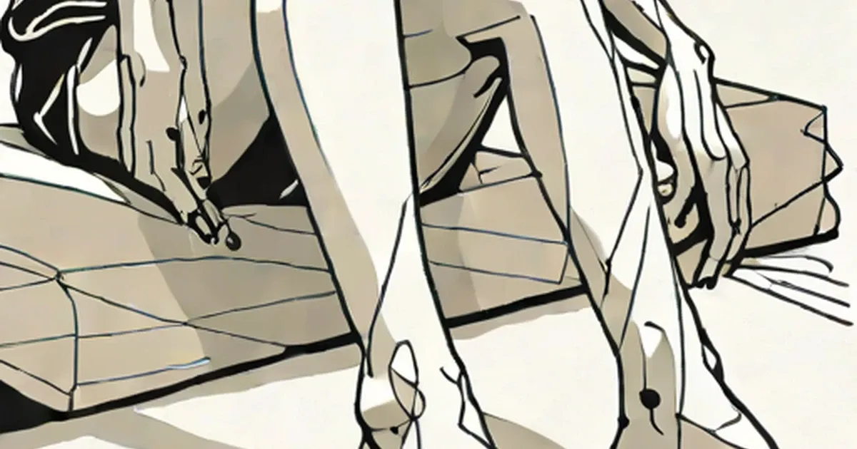 Person’s legs and arms showing dark spots on the knees and elbows