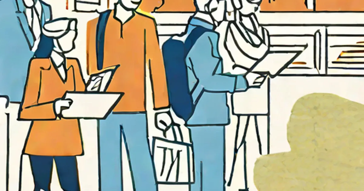 Diverse professionals with tablets alongside a large head silhouette