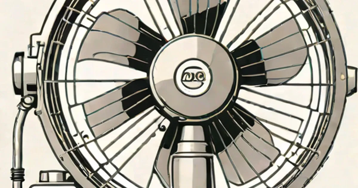 Dyson fan motor and blade assembly viewed from above