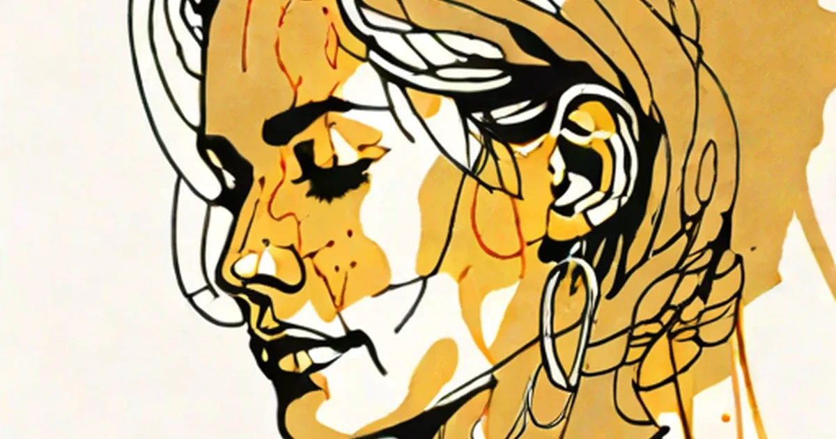 Profile face with red heat lines radiating from the ears