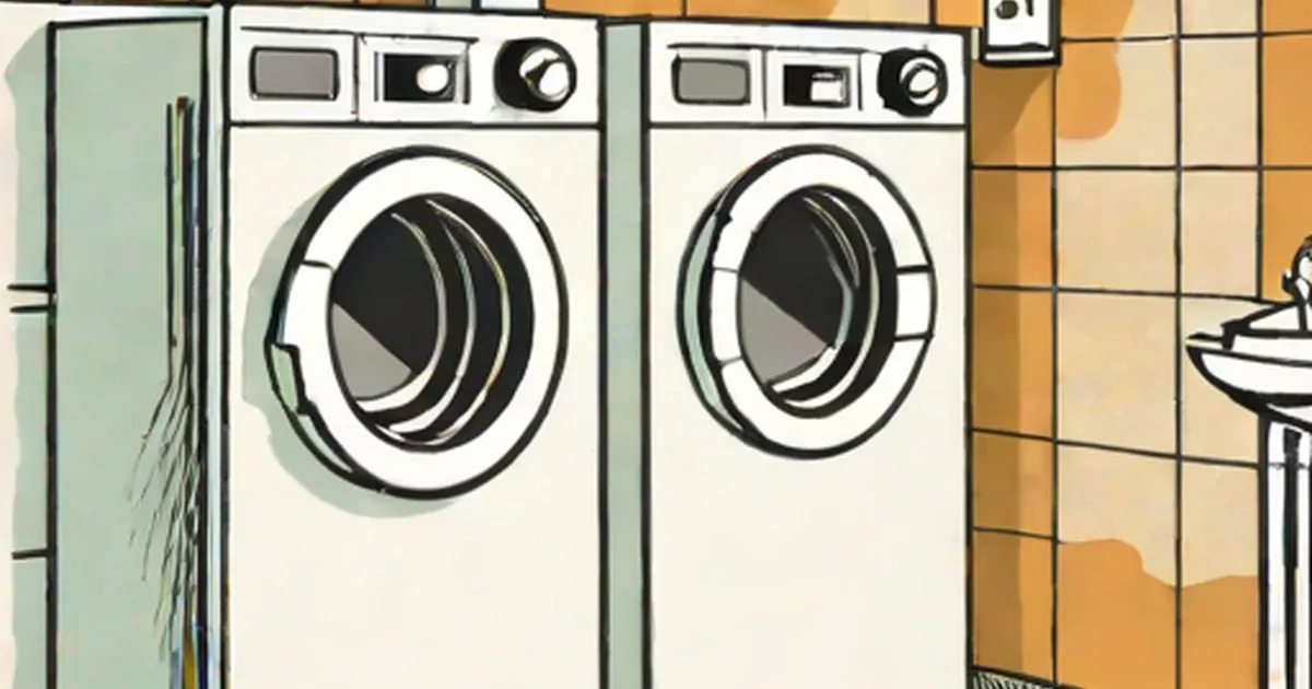 Two white dryers side by side in a tiled public washroom