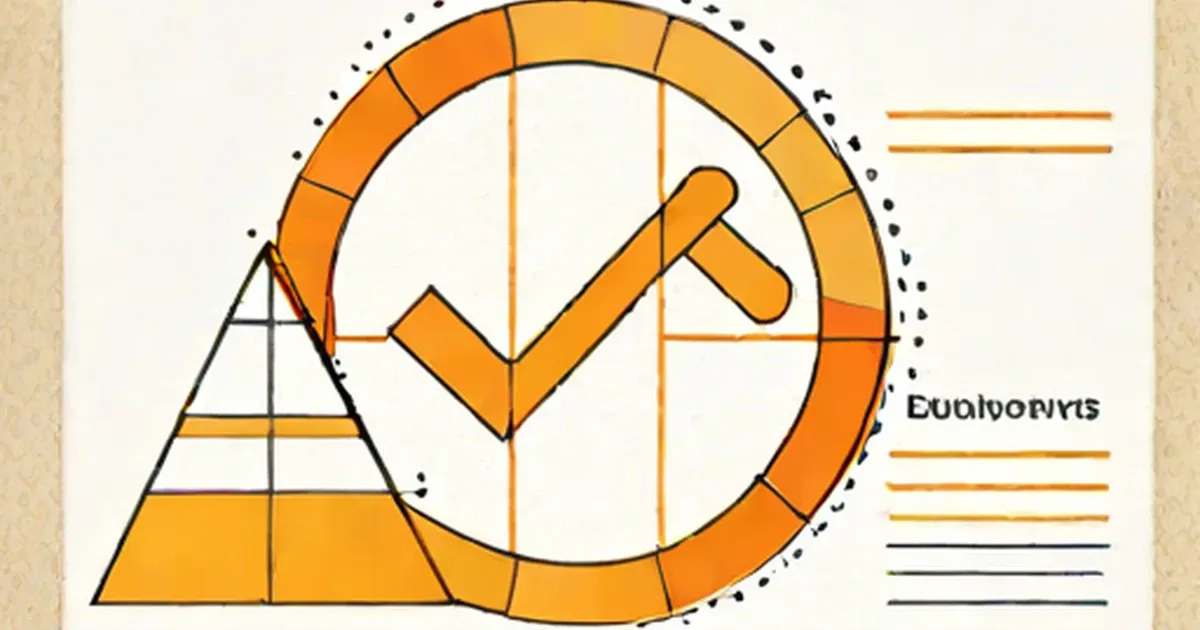 Fitch rating scale shown as circular gauge with segmented rings and pyramid diagram in orange tones
