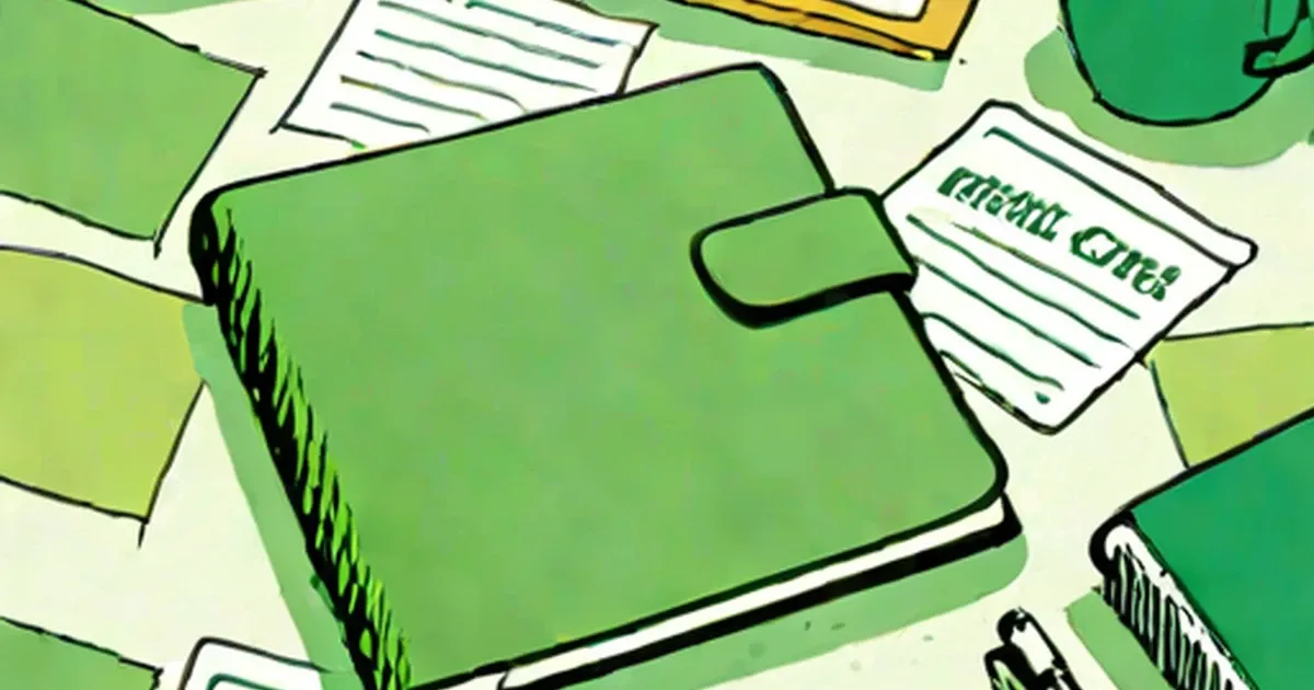 Green card surrounded by immigration paperwork and forms