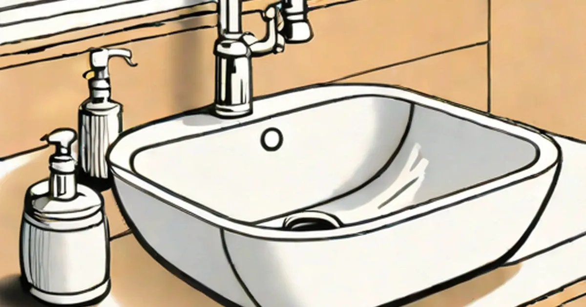 White porcelain sink with chrome faucet and soap dispensers