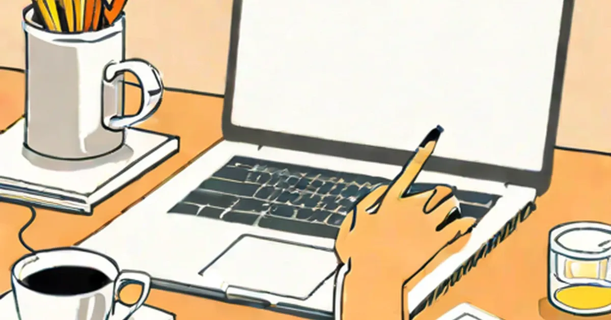 Laptop on a workspace desk