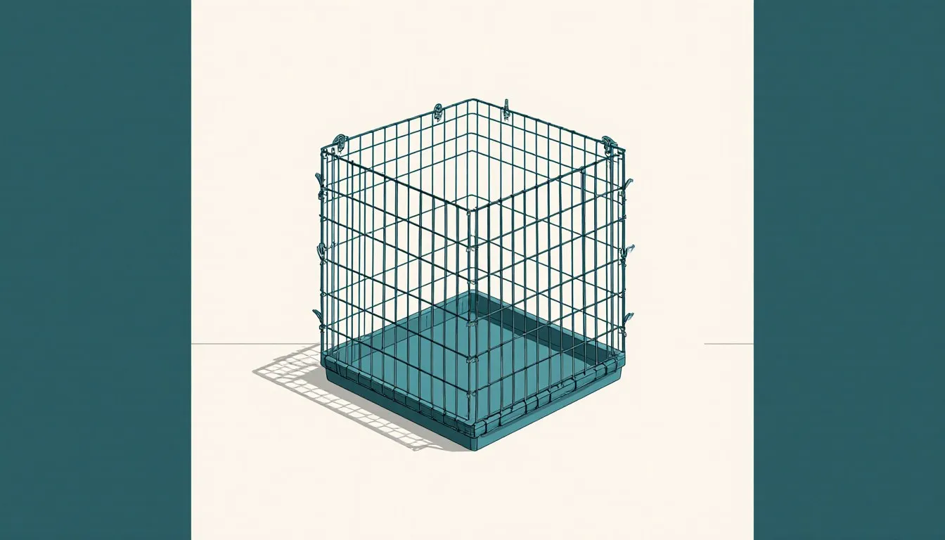 A DIY guinea pig cage made from wire cube grids and a corrugated plastic coroplast floor tray