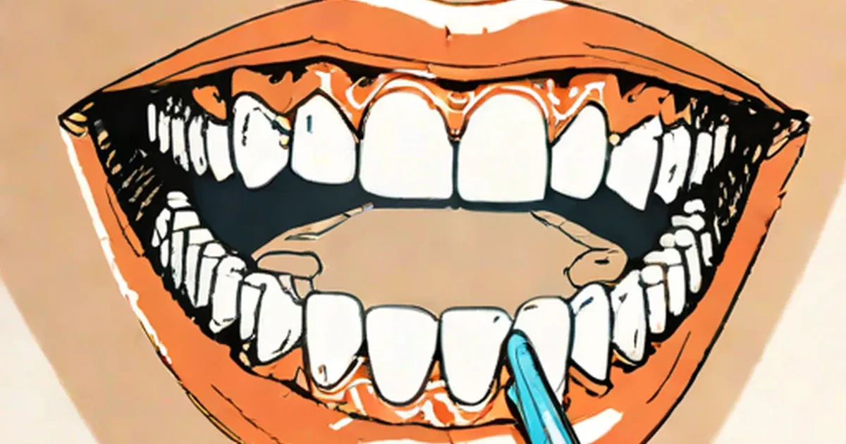 Clear aligner tray being inserted into lower teeth
