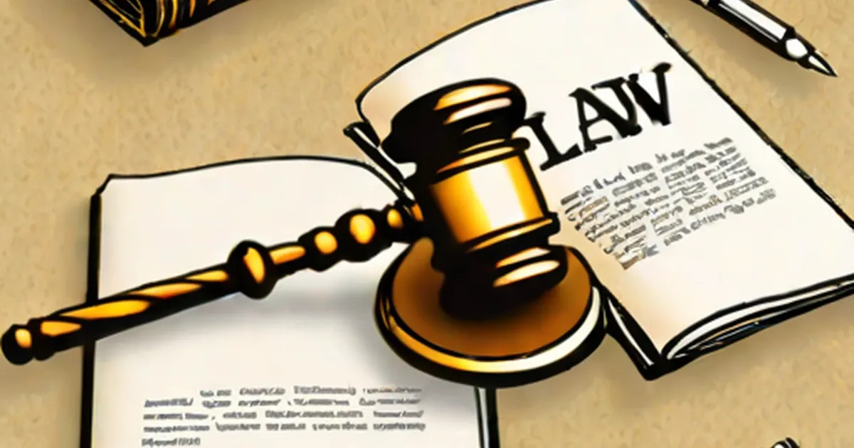 Judge’s gavel resting on an open law book