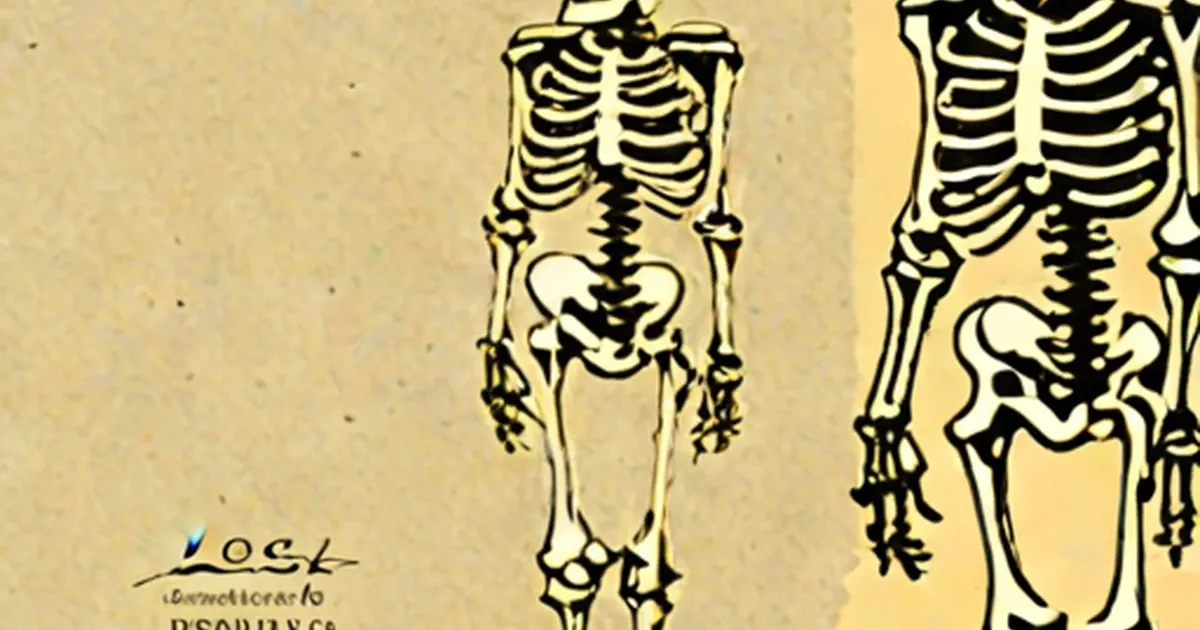 Skeletal line drawings in black ink on aged, cream-colored paper