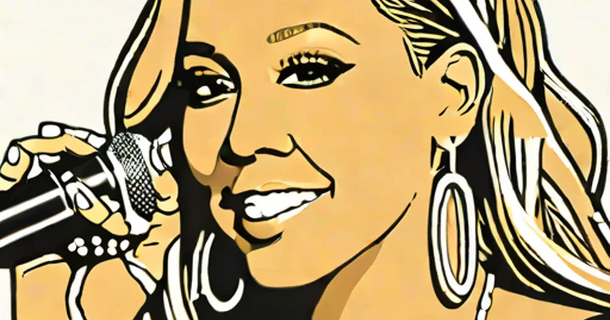 Mariah Carey holding a microphone