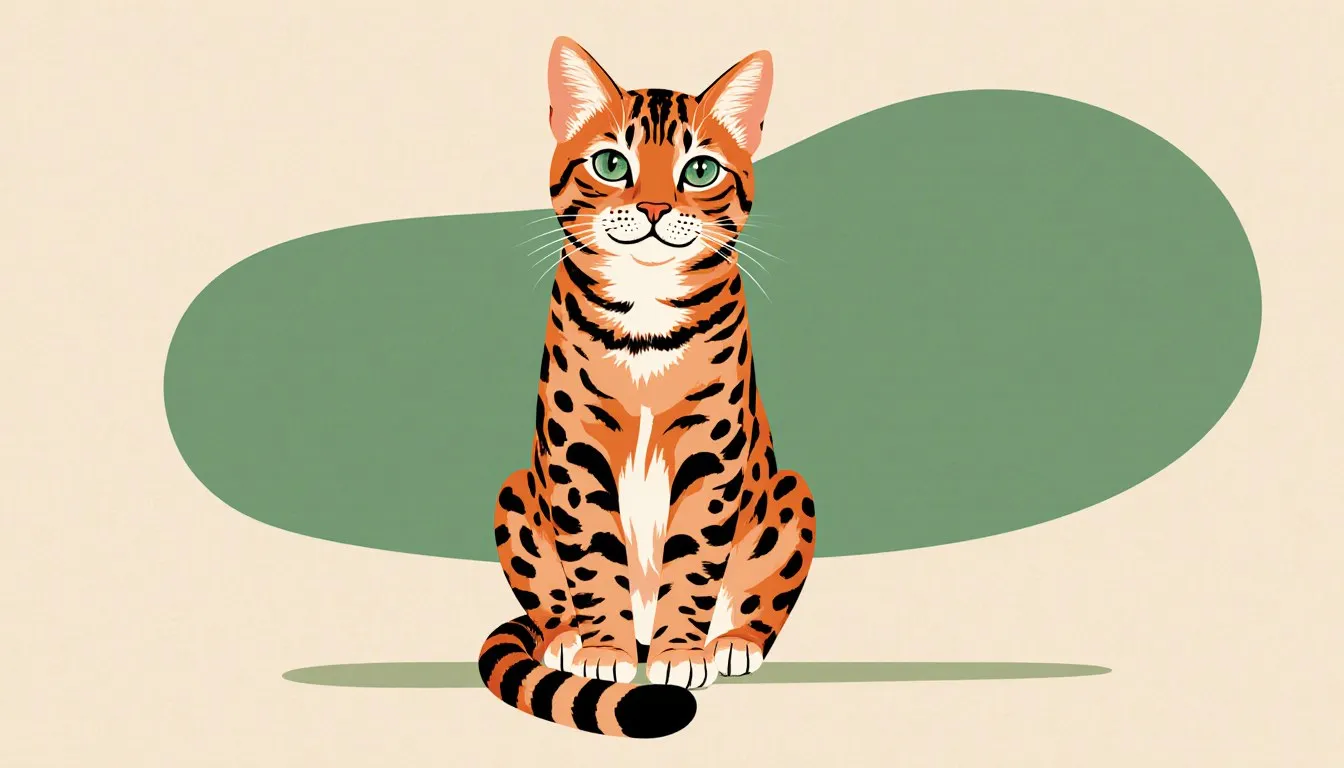 A Bengal cat with a rosette-spotted coat, representing the article's unusually beautiful cat breeds