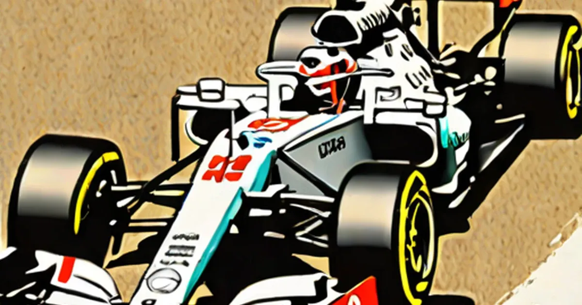 Formula 1 car with red and white livery viewed from directly above