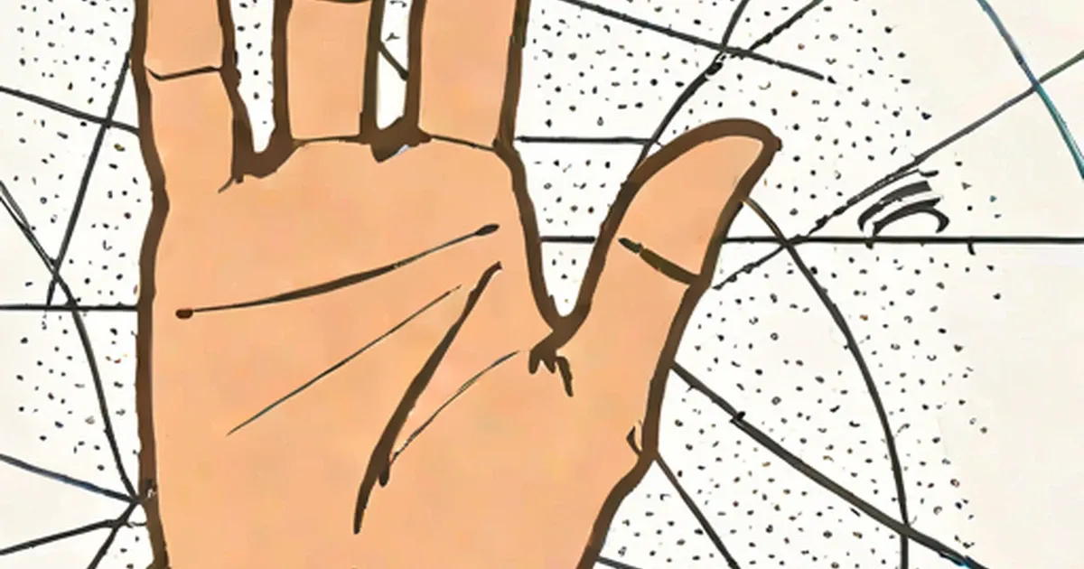Hand holding index and middle fingers crossed