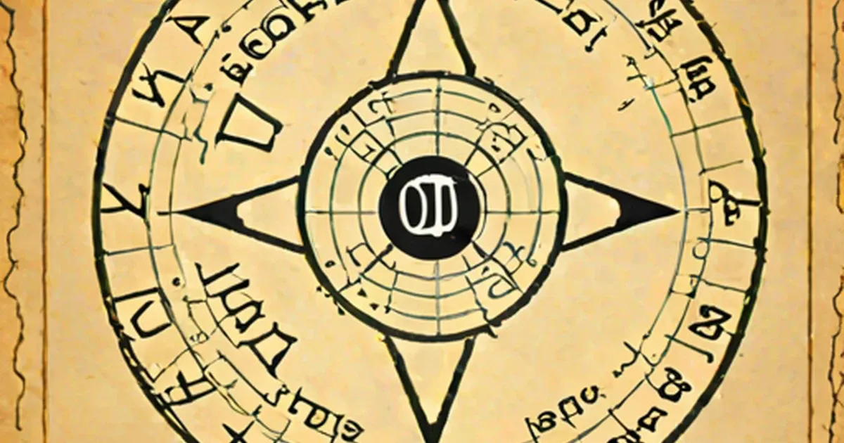 Ouija board displaying alphabet and numbers around an eye-shaped planchette