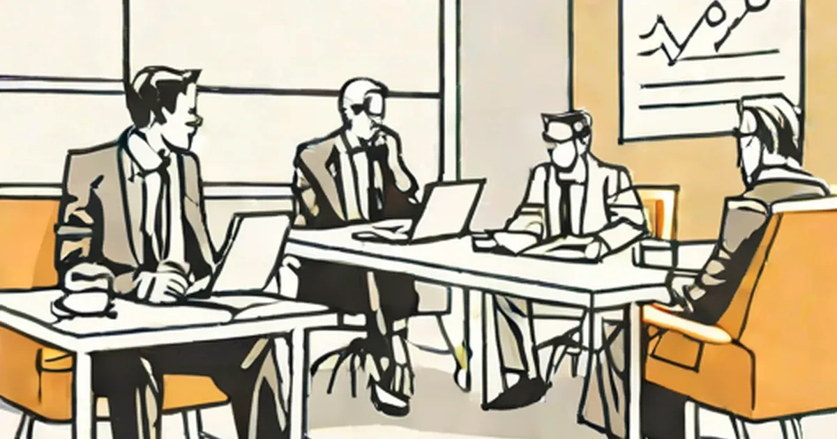 Office workers at a meeting table displaying tension, frustration, and disconnection