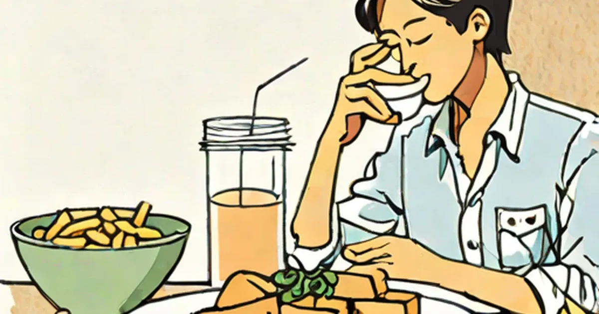 Child making a disgusted face while refusing broccoli