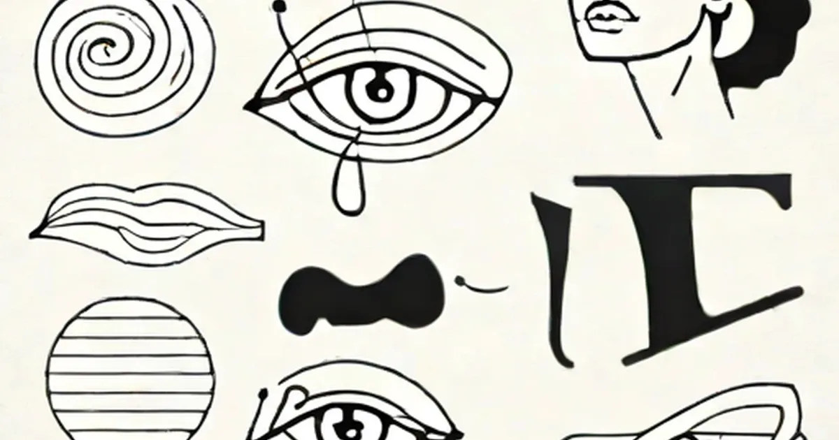 Line art depicting various piercing placements on different body parts