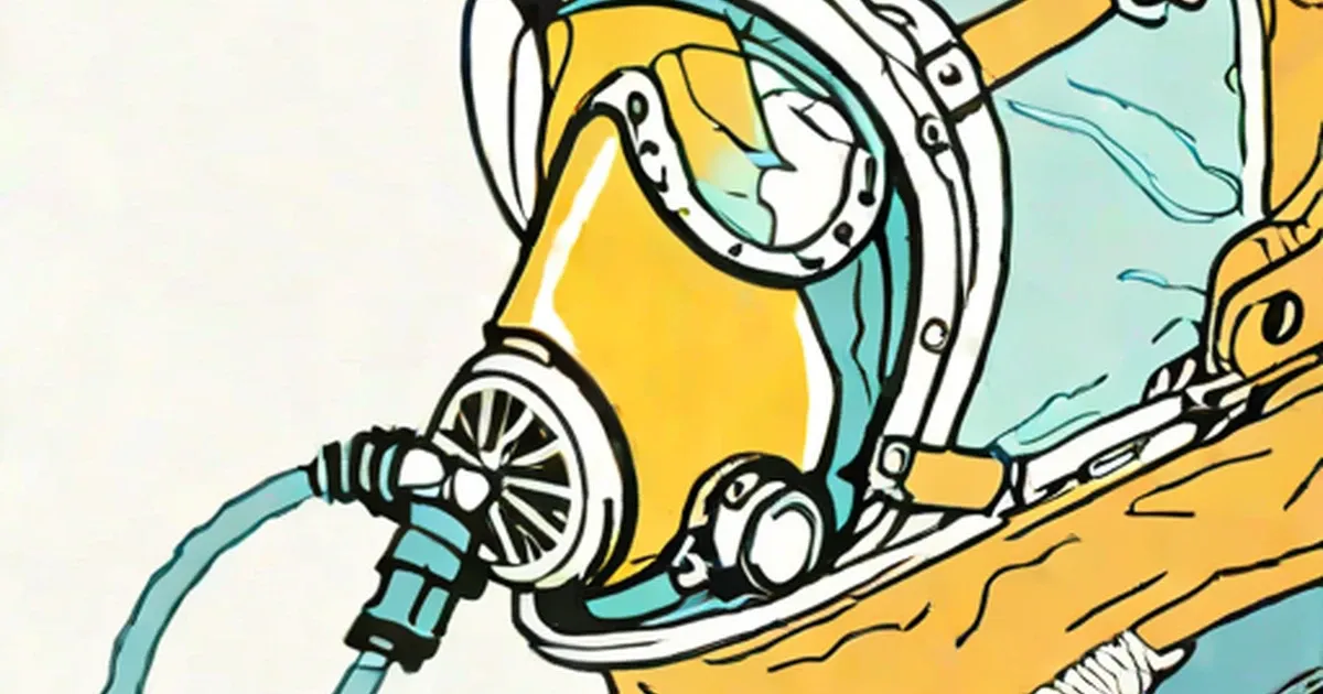 Yellow oxygen mask with rubber cup and attached tubing