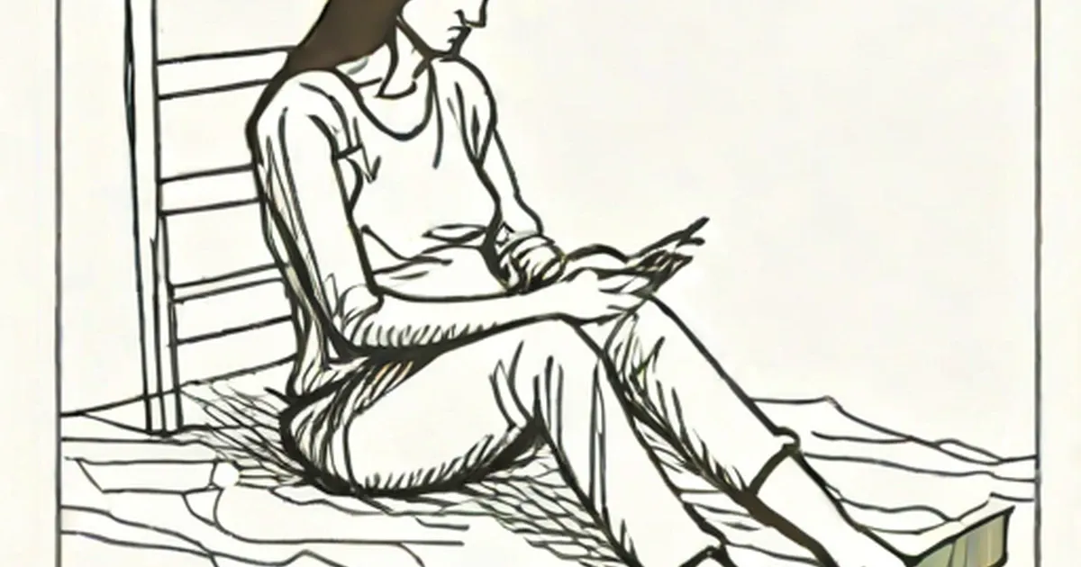 Woman sitting alone on floor with head in hand, appearing distressed