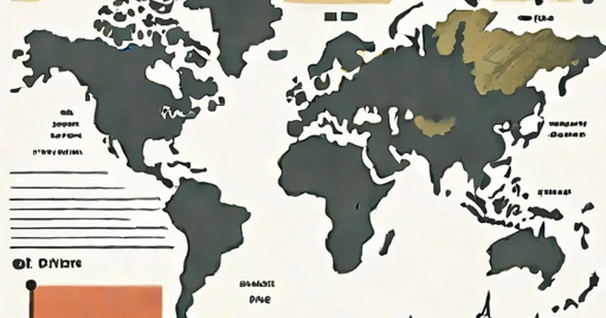 World map with G20 member nations highlighted in tan