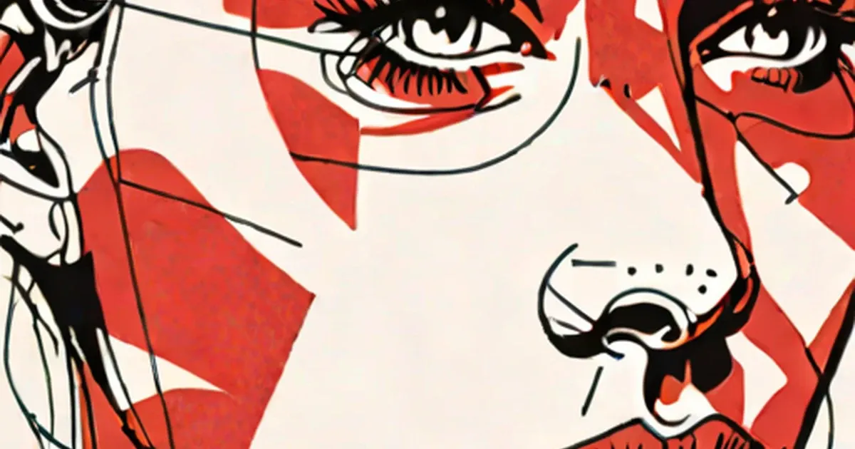 Illustrated faces with red flushed cheeks and foreheads