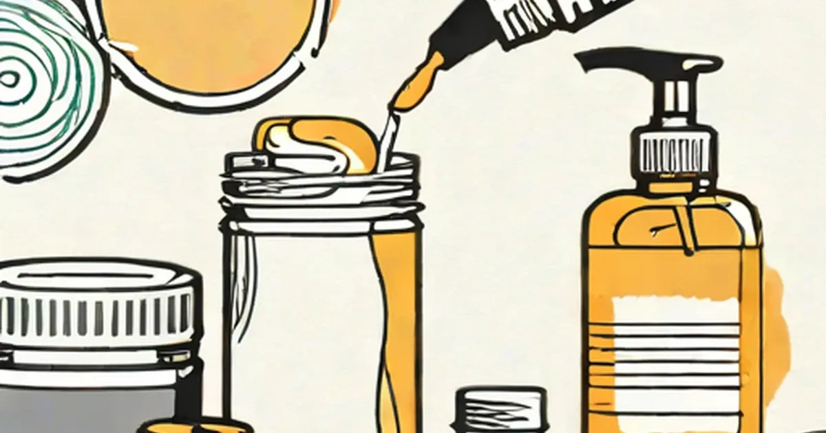Jar of cleaning solution, paintbrush, and spray bottle arranged on white