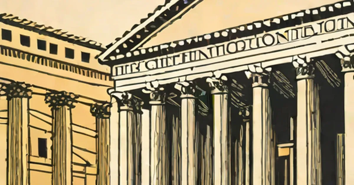 Pantheon portico with tall Corinthian columns and Latin-inscribed entablature