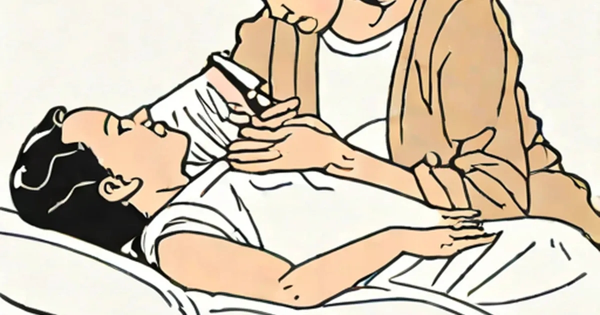 Pregnant woman receiving an ultrasound examination