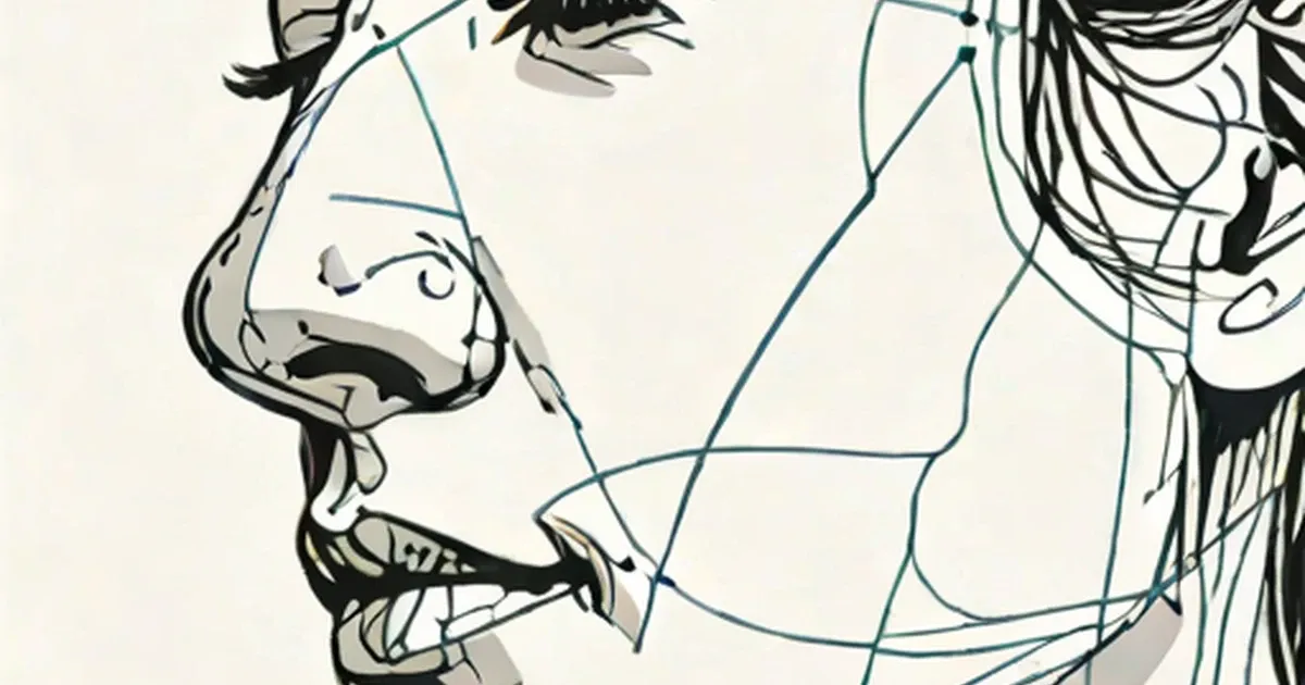 Anatomical line drawing of the nasal cavity and sinus passages