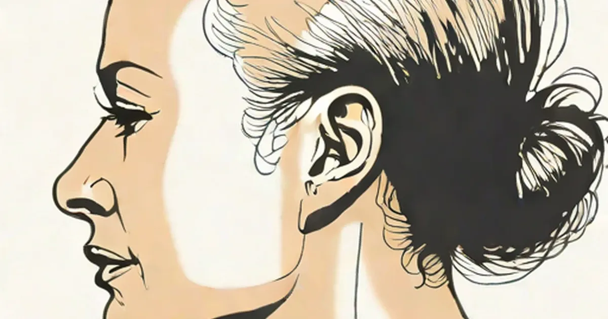 Person shown from behind with visible hair loss on the scalp