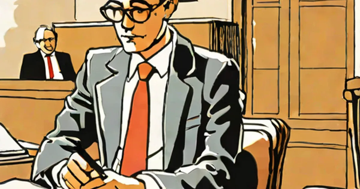Schwartzmiller seated at courtroom desk