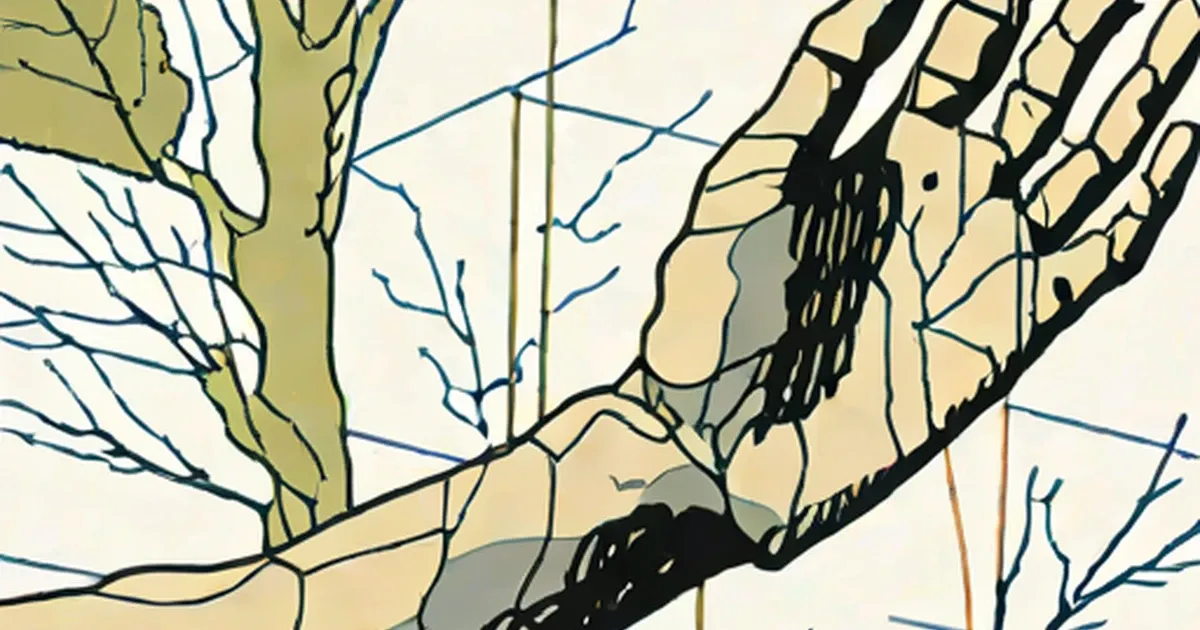 Portrait illustration of Bush in profile showing brain structures and veins