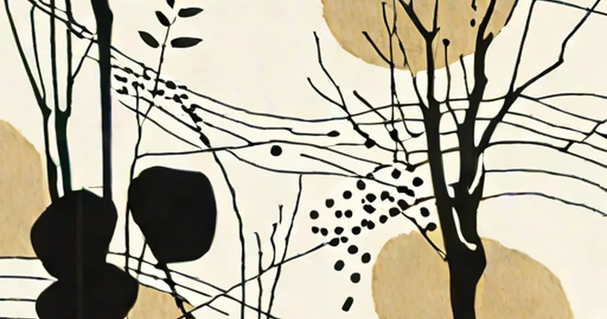 Silhouettes of organisms and roots connected by lines showing an interconnected network