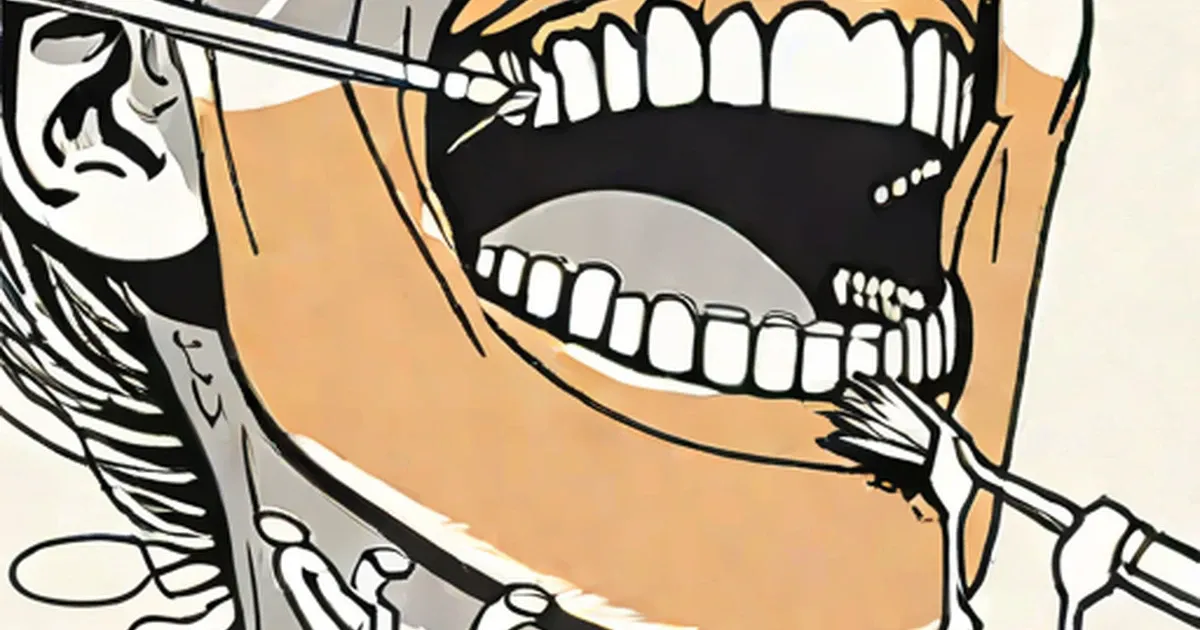 Stylized skull illustration with an exaggerated open-mouth grin and white teeth
