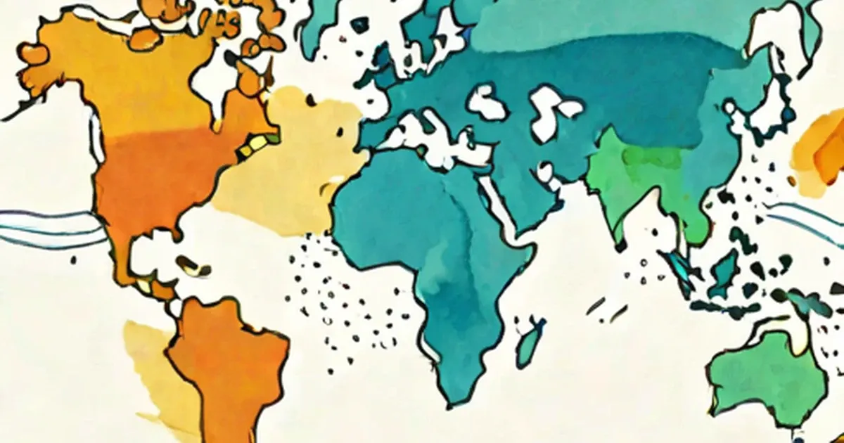 World map showing black dots representing plastic debris in ocean regions