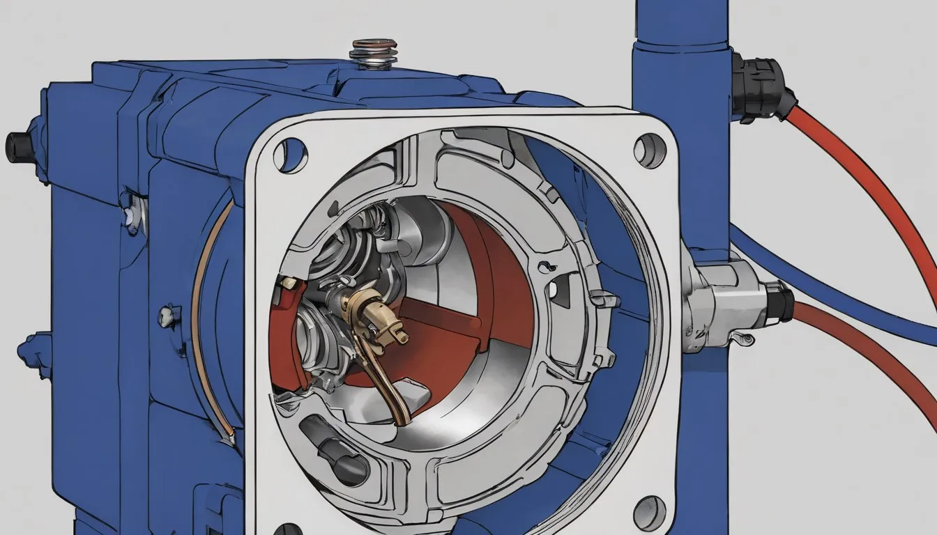 A throttle position sensor mounted on a car's throttle body assembly