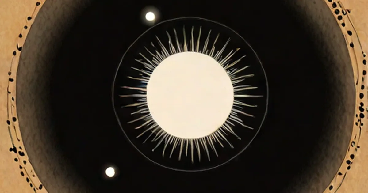 Solar corona glowing around the moon during a total solar eclipse