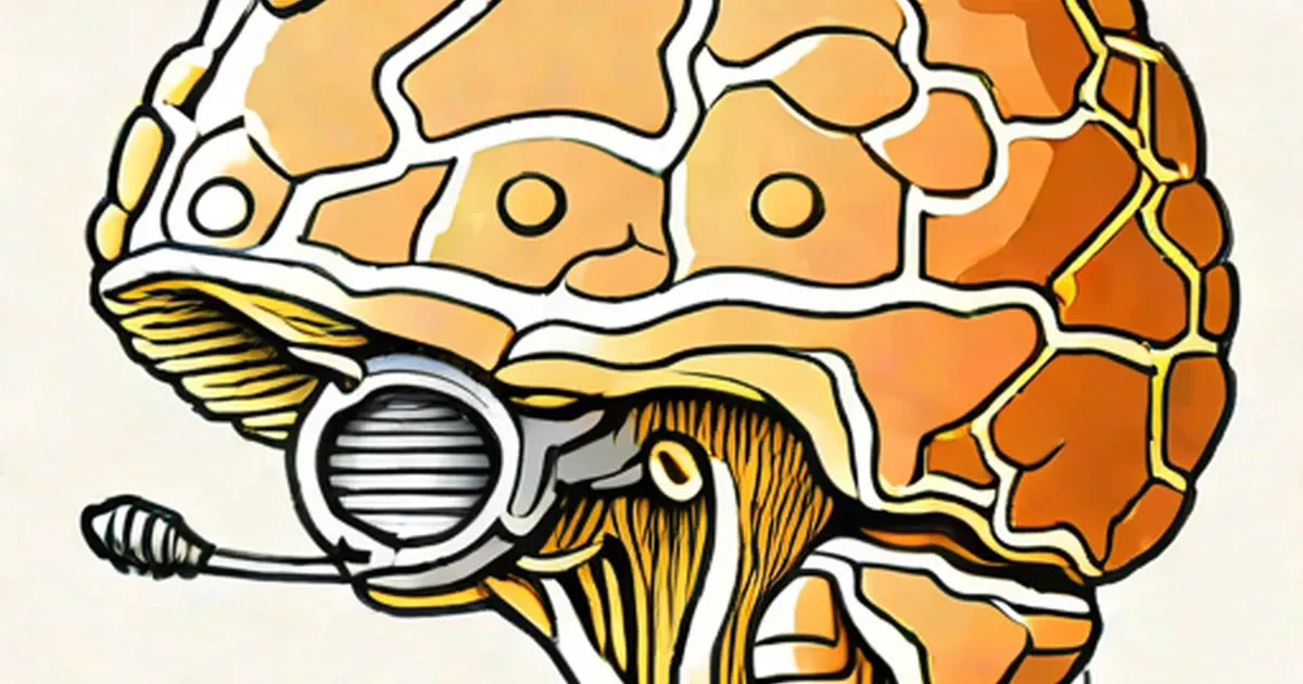 Eye overlaid on cross-section illustration of skin tissue layers