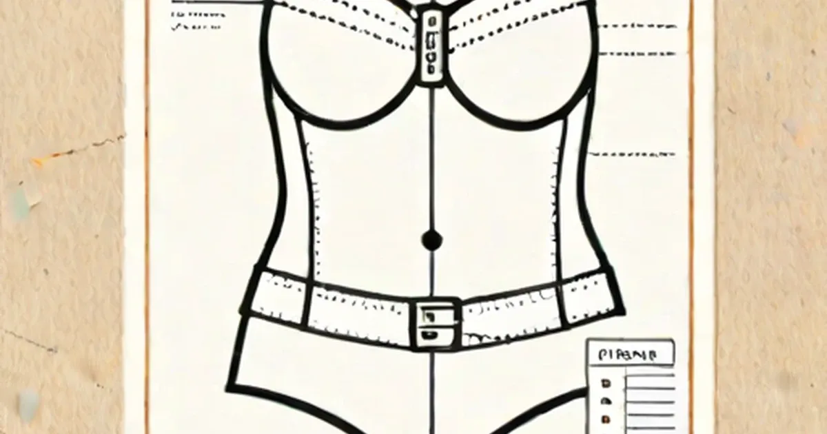 Diagram showing where to measure waist circumference on a female figure