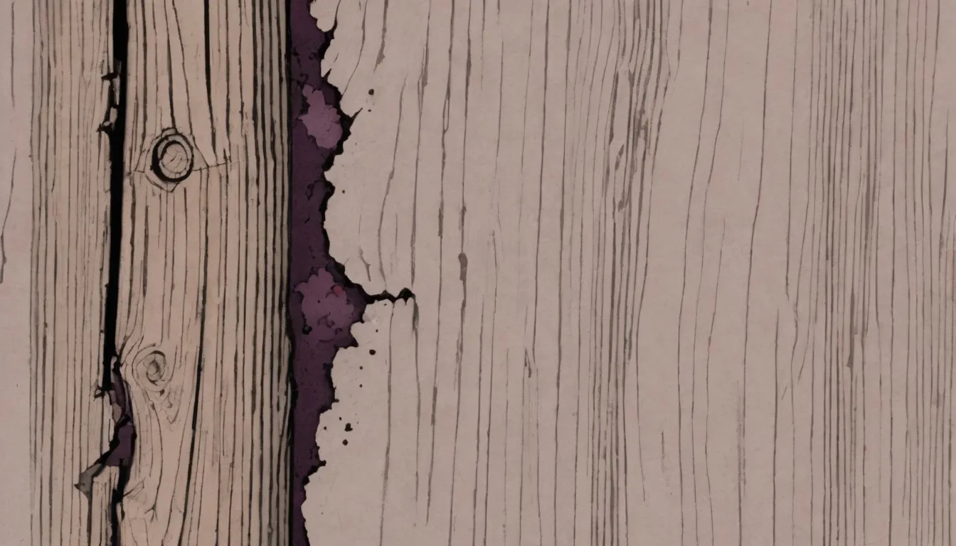 A weathered wooden beam with a spongy rot patch beside a spray bottle and screwdriver testing the damage.